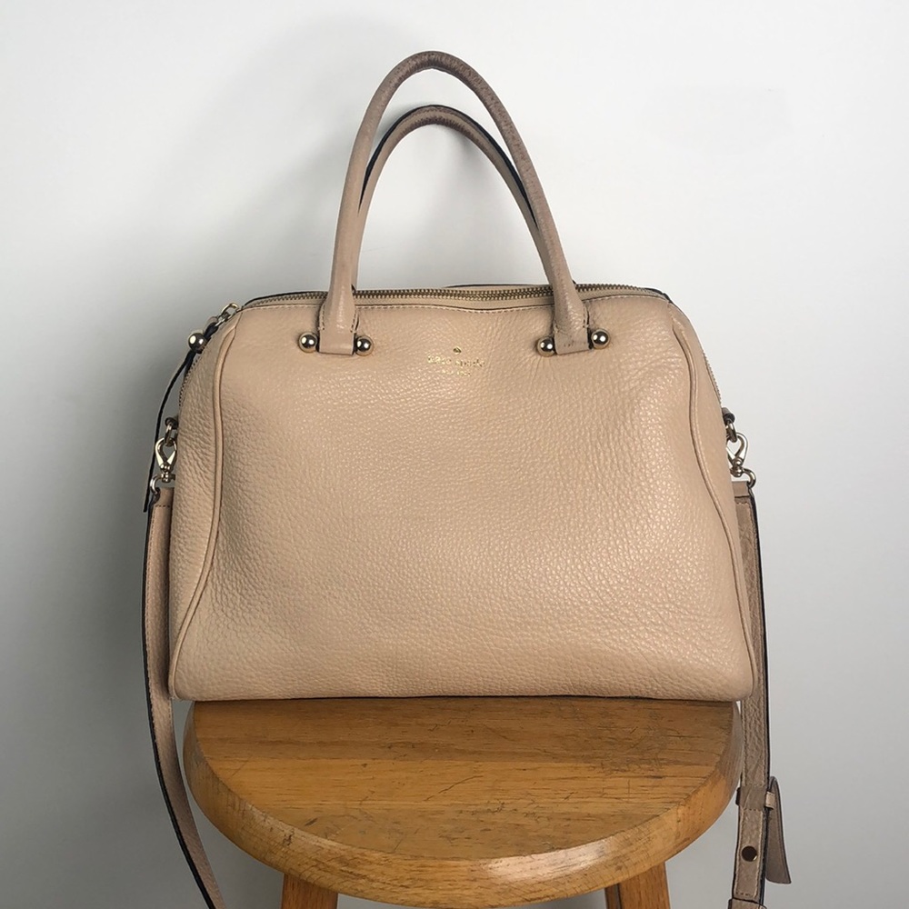 Kate Spade Nude Medium Dome Satchel in Warm Vellum